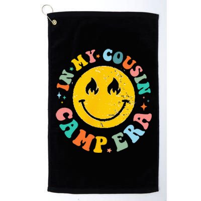 In My Cousin Camp Era Vintage Vacation Summer Camping Crew Platinum Collection Golf Towel