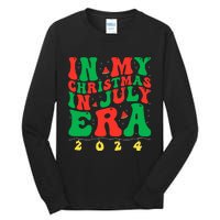 In My Christmas In July Era Groovy Xmas Summer Tall Long Sleeve T-Shirt