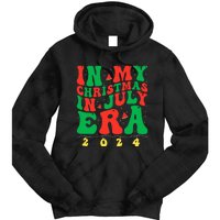 In My Christmas In July Era Groovy Xmas Summer Tie Dye Hoodie