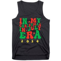 In My Christmas In July Era Groovy Xmas Summer Tank Top