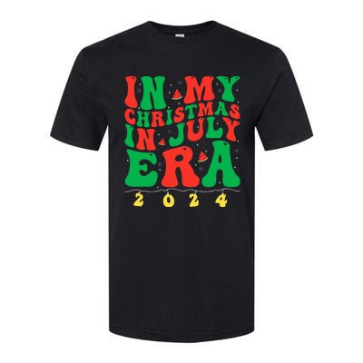 In My Christmas In July Era Groovy Xmas Summer Softstyle CVC T-Shirt