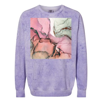 Ink Modern Contemporary Art Painting Colorblast Crewneck Sweatshirt