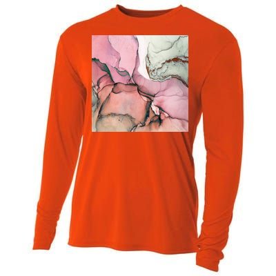 Ink Modern Contemporary Art Painting Cooling Performance Long Sleeve Crew