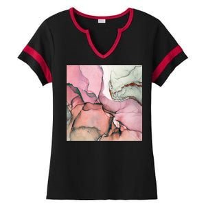 Ink Modern Contemporary Art Painting Ladies Halftime Notch Neck Tee