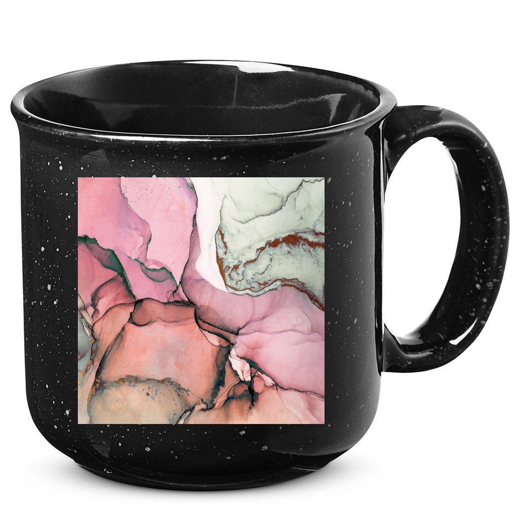 Ink Modern Contemporary Art Painting 15oz Campfire Ceramic Mug
