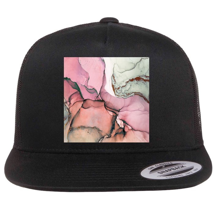 Ink Modern Contemporary Art Painting Flatbill Hat