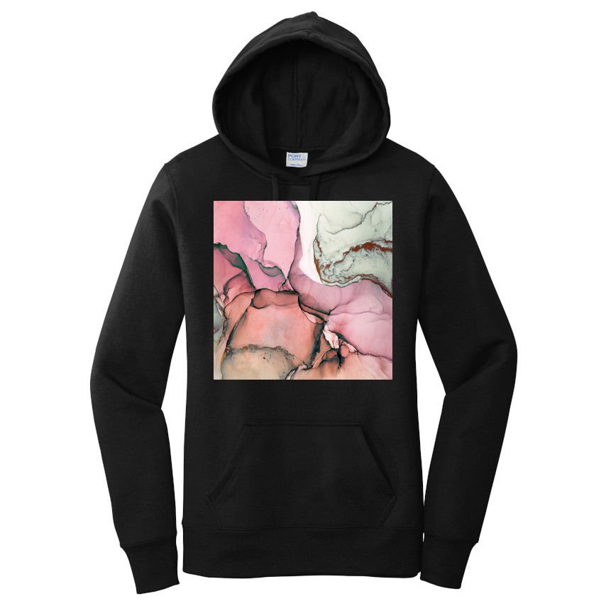 Ink Modern Contemporary Art Painting Women's Pullover Hoodie