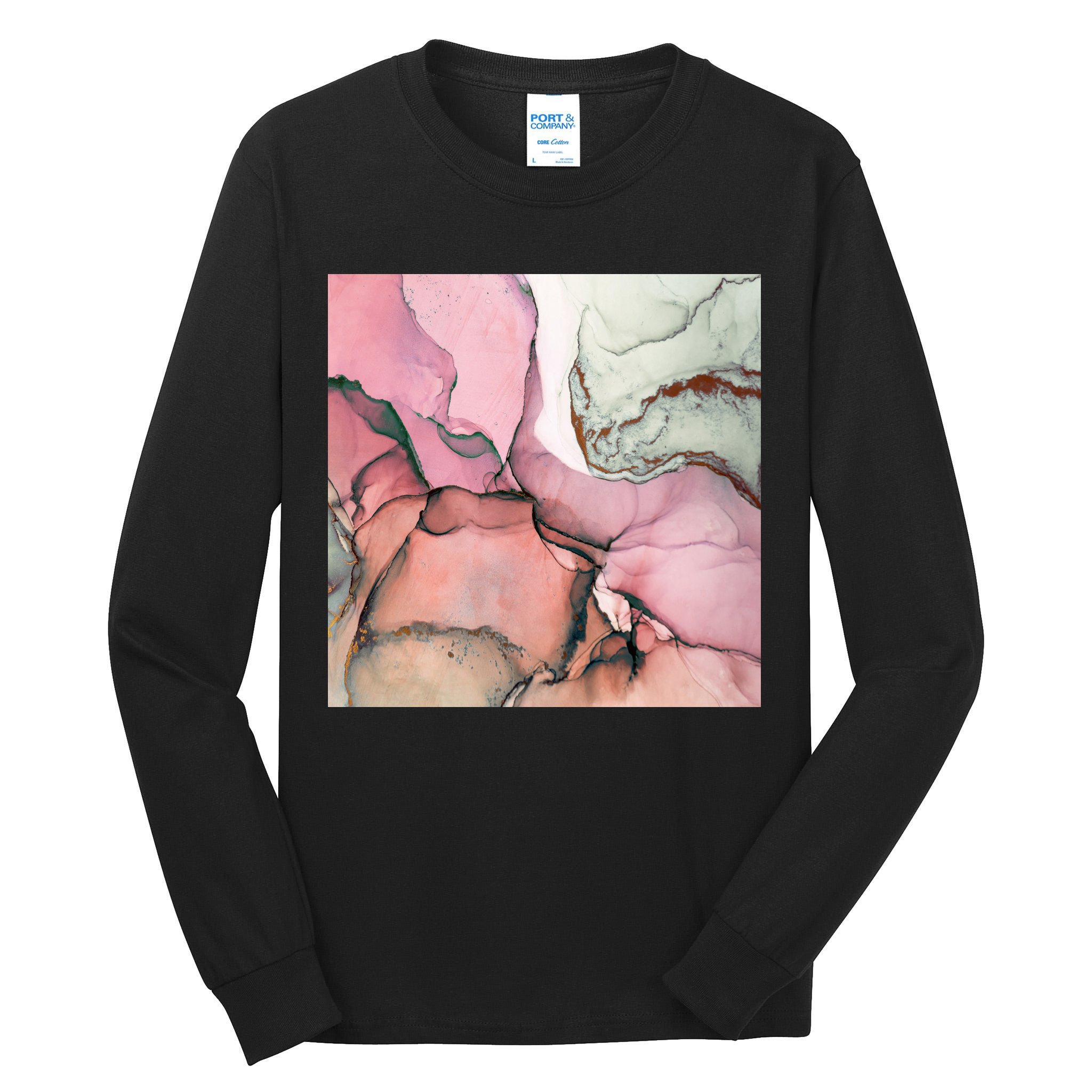 Ink Modern Contemporary Art Painting Tall Long Sleeve T-Shirt
