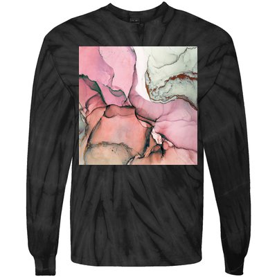 Ink Modern Contemporary Art Painting Tie-Dye Long Sleeve Shirt
