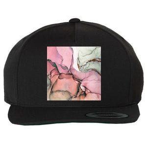 Ink Modern Contemporary Art Painting Wool Snapback Cap