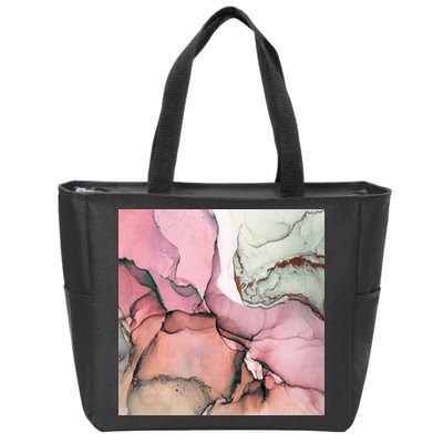 Ink Modern Contemporary Art Painting Zip Tote Bag