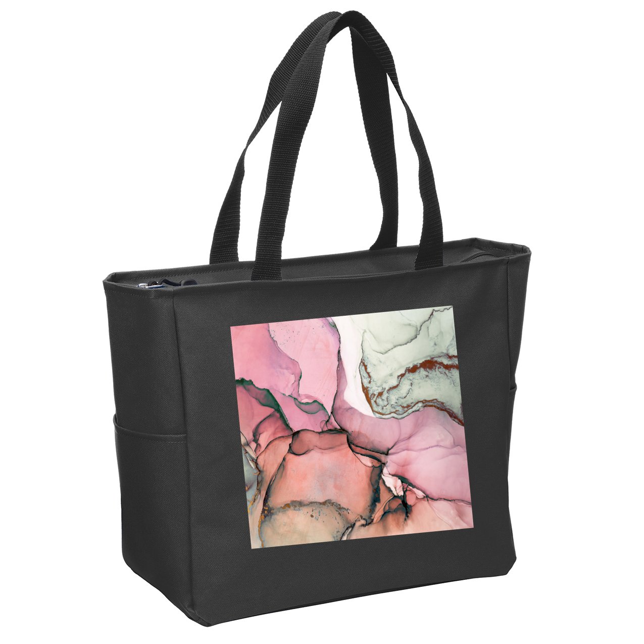 Ink Modern Contemporary Art Painting Zip Tote Bag