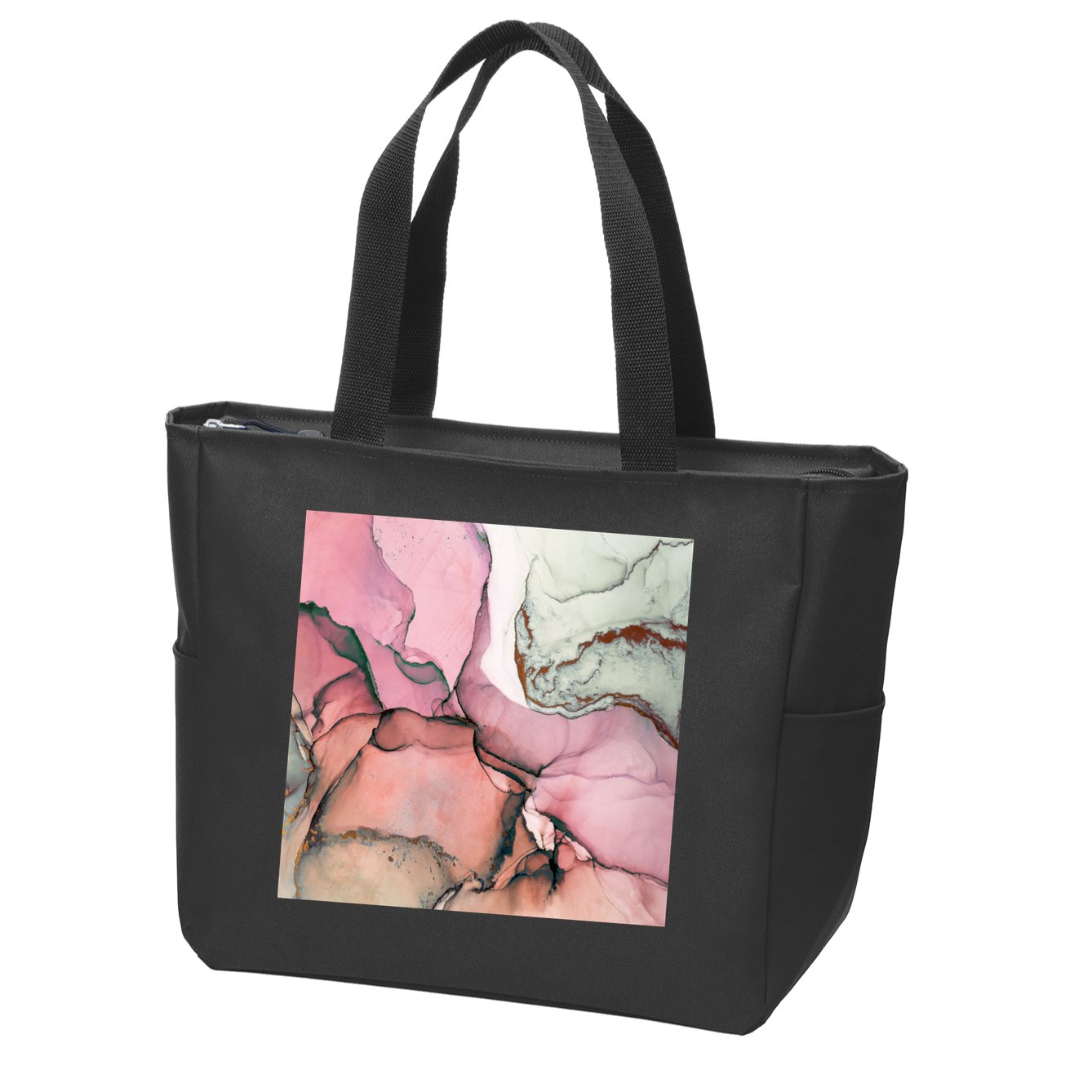 Ink Modern Contemporary Art Painting Zip Tote Bag