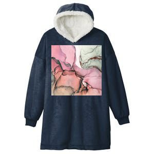 Ink Modern Contemporary Art Painting Hooded Wearable Blanket