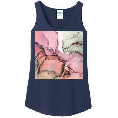 Ink Modern Contemporary Art Painting Ladies Essential Tank