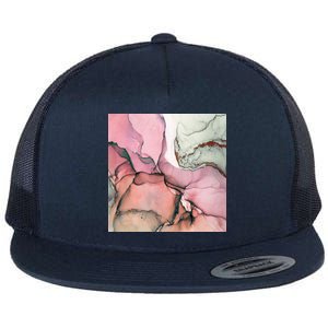 Ink Modern Contemporary Art Painting Flat Bill Trucker Hat