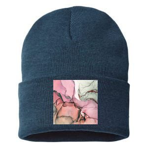 Ink Modern Contemporary Art Painting Sustainable Knit Beanie