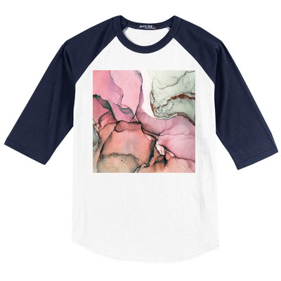 Ink Modern Contemporary Art Painting Baseball Sleeve Shirt