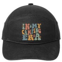 In My Camping Era Retro Wavy Groovy Style For Camper Gift 7-Panel Snapback Hat