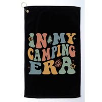 In My Camping Era Retro Wavy Groovy Style For Camper Gift Golf Towel