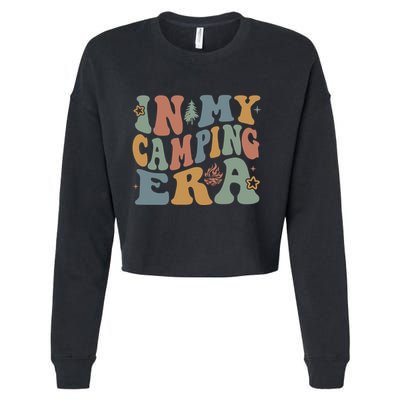 In My Camping Era Retro Wavy Groovy Style For Camper Gift Cropped Pullover Crew