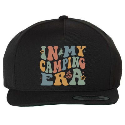 In My Camping Era Retro Wavy Groovy Style For Camper Gift Wool Snapback Cap