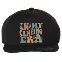 In My Camping Era Retro Wavy Groovy Style For Camper Gift Wool Snapback Cap