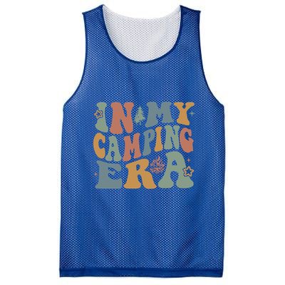 In My Camping Era Retro Wavy Groovy Style For Camper Gift Mesh Reversible Basketball Jersey Tank