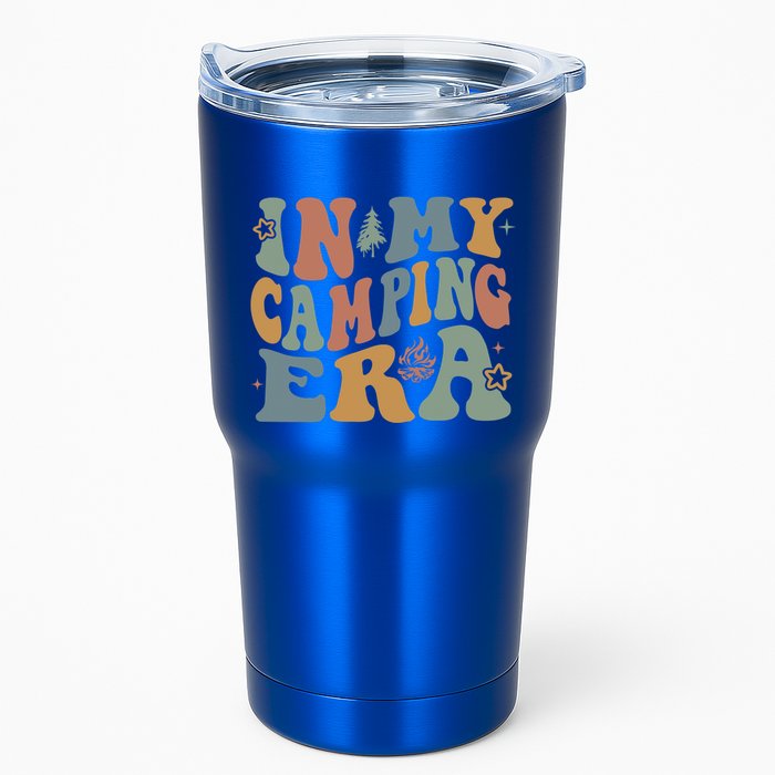 In My Camping Era Retro Wavy Groovy Style For Camper Gift Tumbler