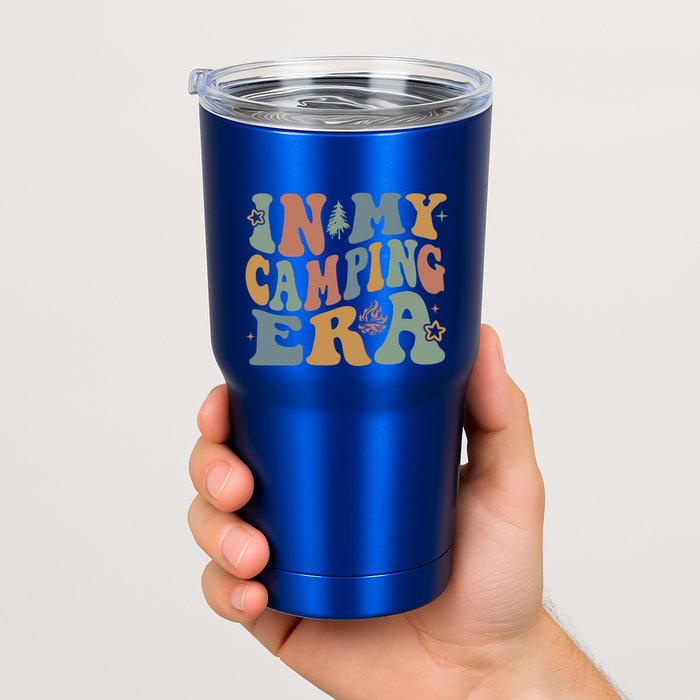 In My Camping Era Retro Wavy Groovy Style For Camper Gift Tumbler
