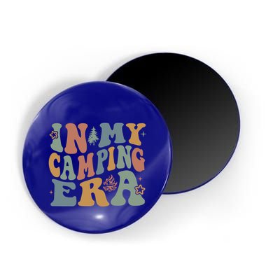 In My Camping Era Retro Wavy Groovy Style For Camper Gift Magnet