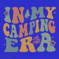 In My Camping Era Retro Wavy Groovy Style For Camper Gift Magnet