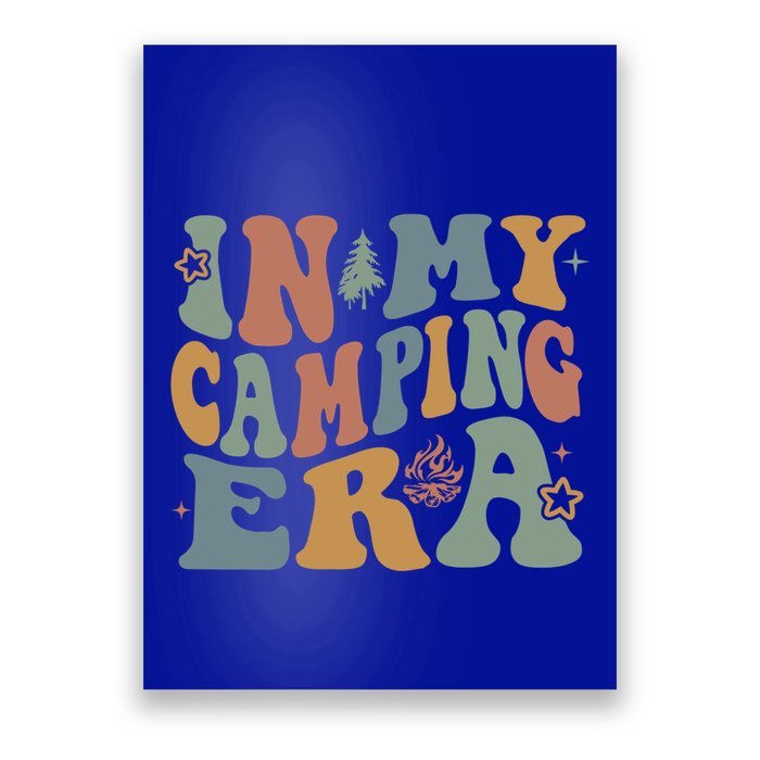 In My Camping Era Retro Wavy Groovy Style For Camper Gift Poster
