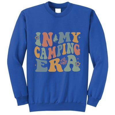 In My Camping Era Retro Wavy Groovy Style For Camper Gift Tall Sweatshirt
