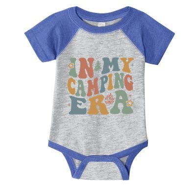 In My Camping Era Retro Wavy Groovy Style For Camper Gift Infant Baby Jersey Bodysuit