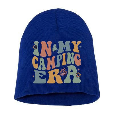 In My Camping Era Retro Wavy Groovy Style For Camper Gift Short Acrylic Beanie