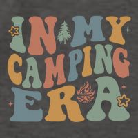 In My Camping Era Retro Wavy Groovy Style For Camper Gift Vector Backpack
