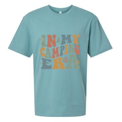 In My Camping Era Retro Wavy Groovy Style For Camper Gift Sueded Cloud Jersey T-Shirt