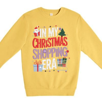 In My Christmas Shopping Era Cute Xmas Merry Christmas Women Premium Crewneck Sweatshirt