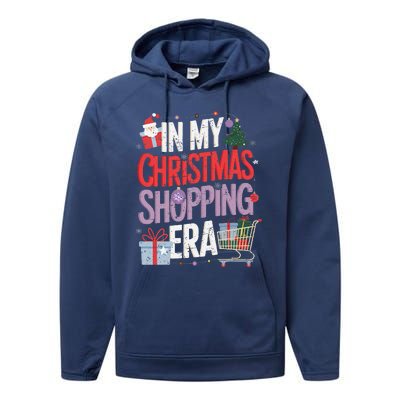 In My Christmas Shopping Era Cute Xmas Merry Christmas Women Performance Fleece Hoodie