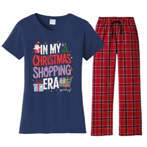 In My Christmas Shopping Era Cute Xmas Merry Christmas Women Women's Flannel Pajama Set