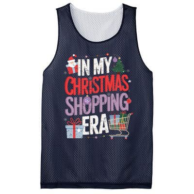 In My Christmas Shopping Era Cute Xmas Merry Christmas Women Mesh Reversible Basketball Jersey Tank