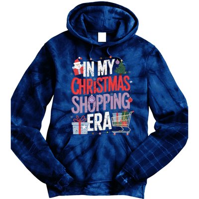 In My Christmas Shopping Era Cute Xmas Merry Christmas Women Tie Dye Hoodie