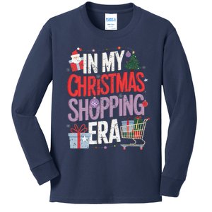 In My Christmas Shopping Era Cute Xmas Merry Christmas Women Kids Long Sleeve Shirt