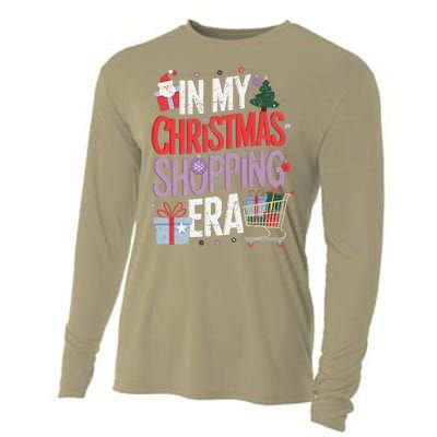 In My Christmas Shopping Era Cute Xmas Merry Christmas Women Cooling Performance Long Sleeve Crew