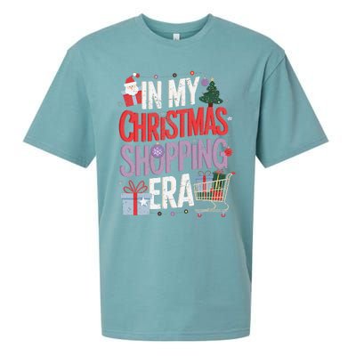 In My Christmas Shopping Era Cute Xmas Merry Christmas Women Sueded Cloud Jersey T-Shirt