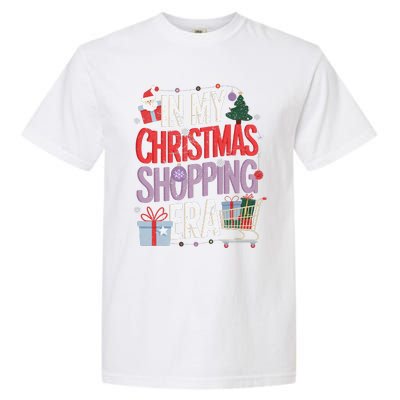 In My Christmas Shopping Era Cute Xmas Merry Christmas Women Garment-Dyed Heavyweight T-Shirt