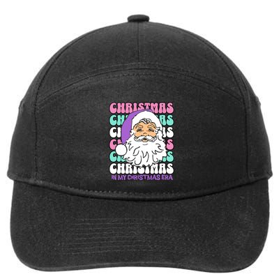 In My Christmas Era Print Gift 7-Panel Snapback Hat