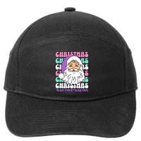 In My Christmas Era Print Gift 7-Panel Snapback Hat