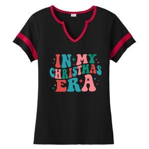 In My Christmas Era Gift Ladies Halftime Notch Neck Tee